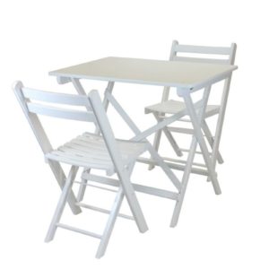 Bistrotafelset wit 2p