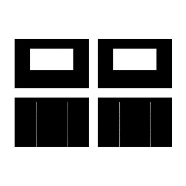 Zijwandenset 3 x 3