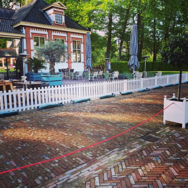 Luxe terrashek wit hout - Afbeelding 2