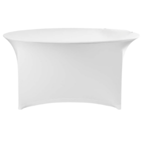 Tafelhoes wit rond 120